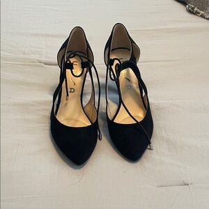Unisa Black Strappy Heels